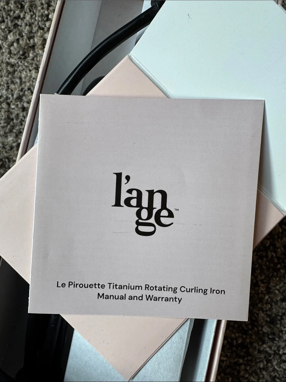 Lange Pink Handle Curling Wand with Gold Barrel